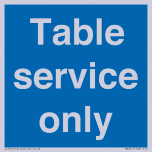 Table service only